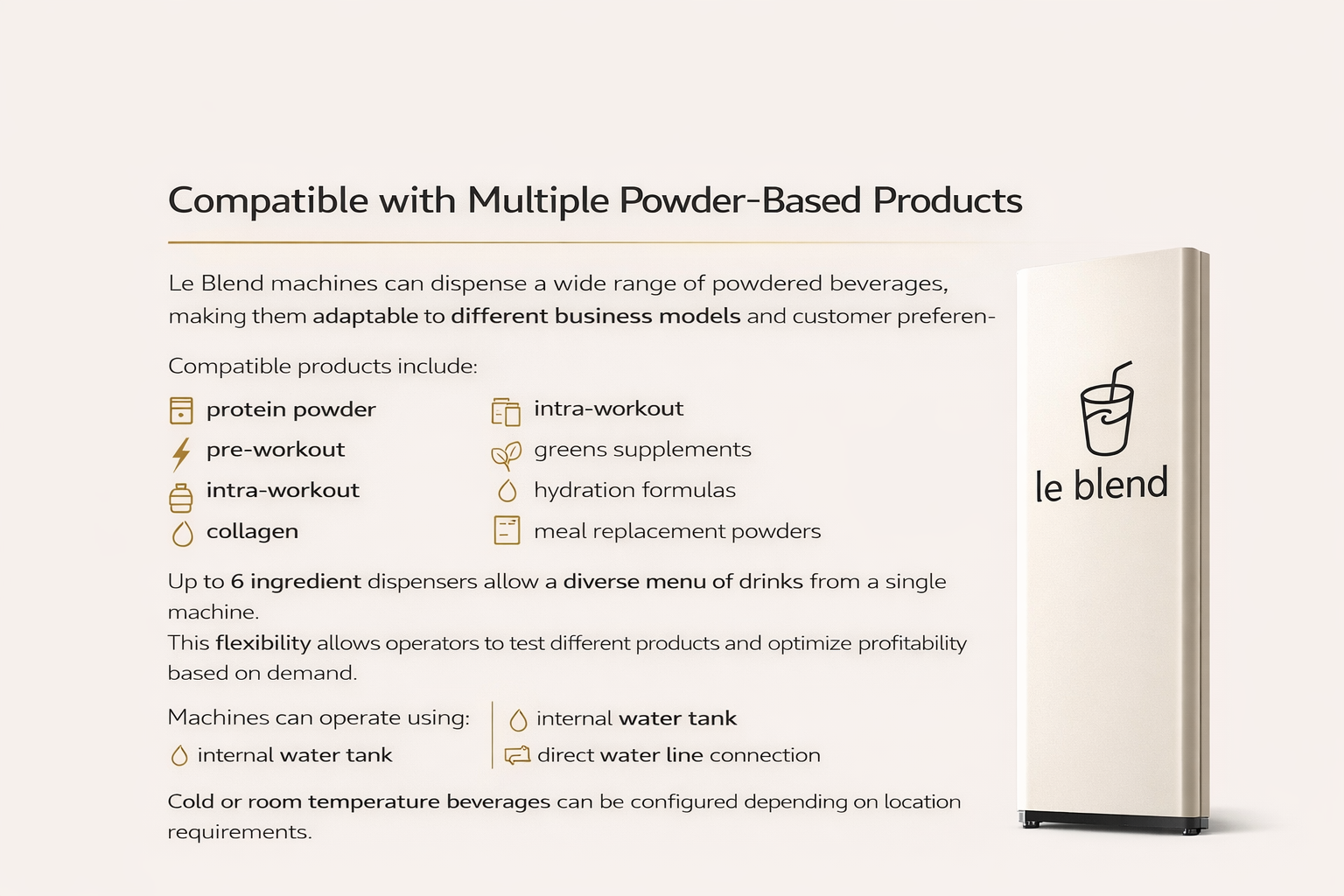 LeBLEND Vending Machine