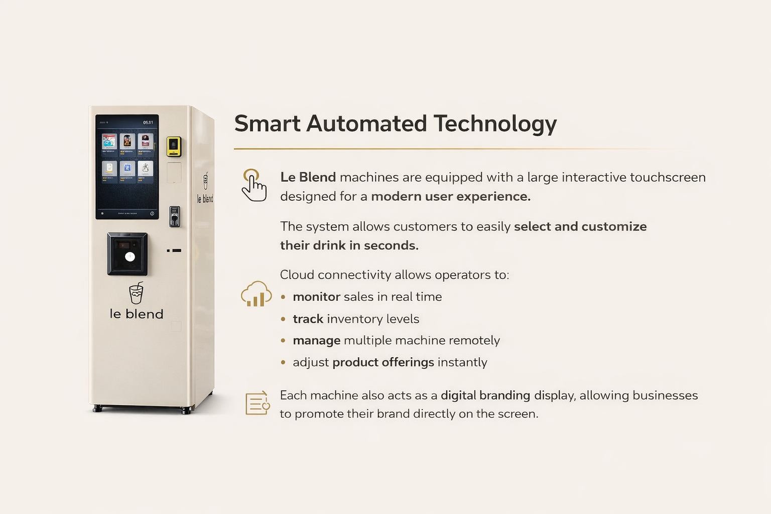 LeBLEND Vending Machine